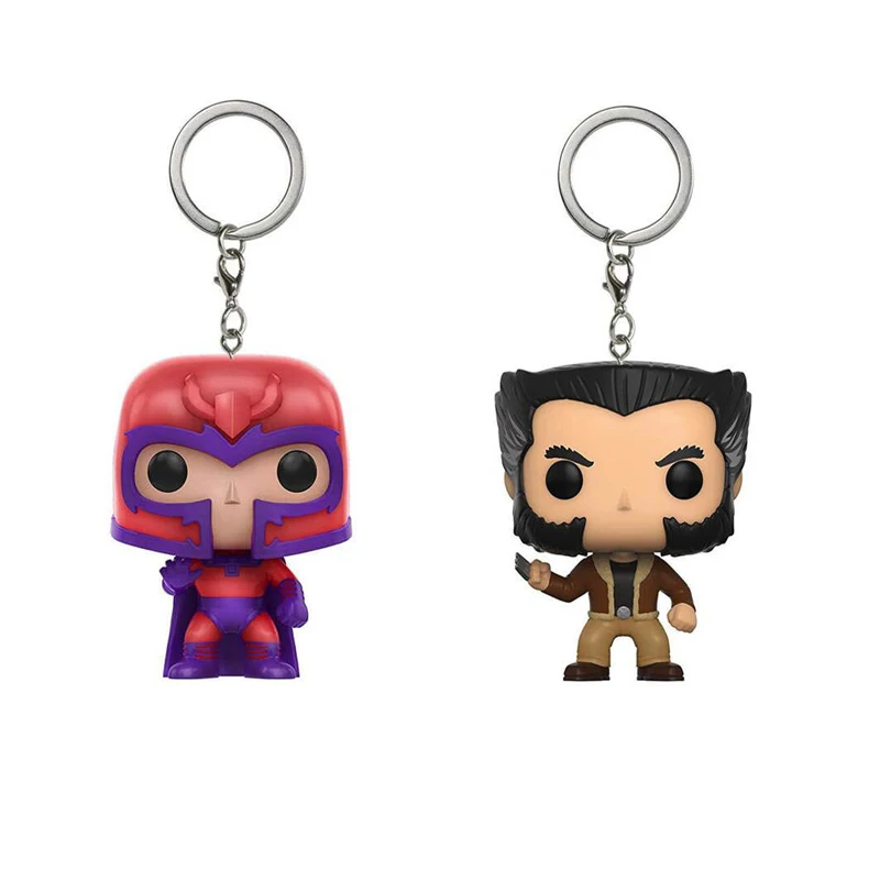 X-Men Magneto Wolverine llavero figuras de vinilo colección modelo Juguetes