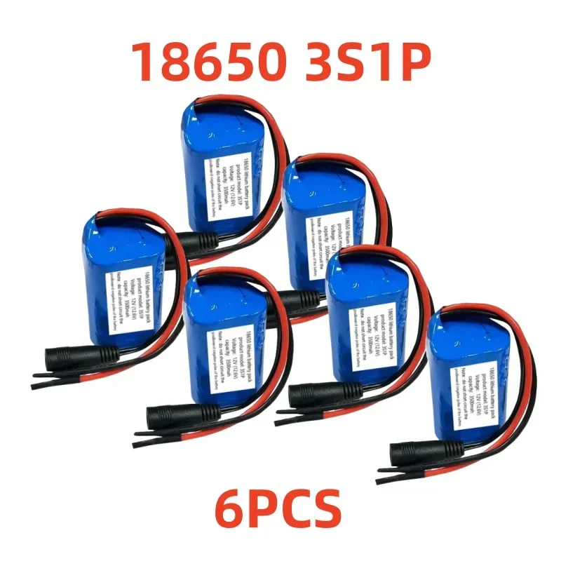 18650 12 فولت 3S1P 3500 مللي أمبير بطارية 18650 بطارية ليثيوم أيون مع BMS لإمدادات الطاقة الاحتياطية كاميرات CCTV #5