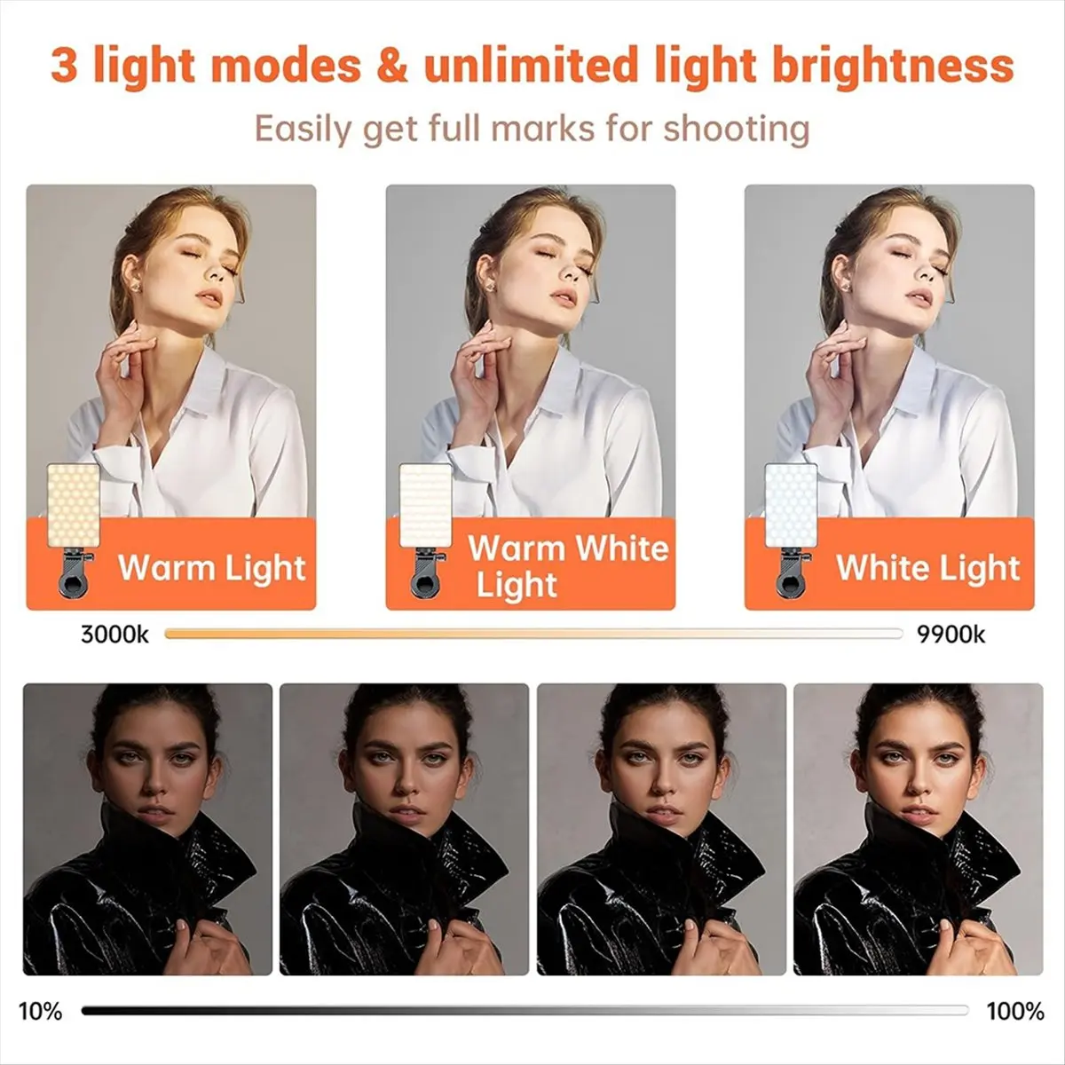 grand New M12 Mini Pocket Light RGB Portable Fill-in Light for Photography, Live Streaming, Short Video Pocket Light