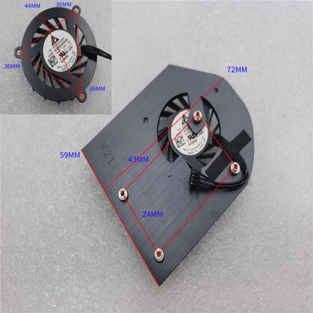 KSB0405HB CF6525L05S Fan for ASUS TUF PRIME B450M-K X570-P X570-PRO X570-PLUS PRO X570 TUF GAMING PLUS WIFI Mainboard fan - view 3
