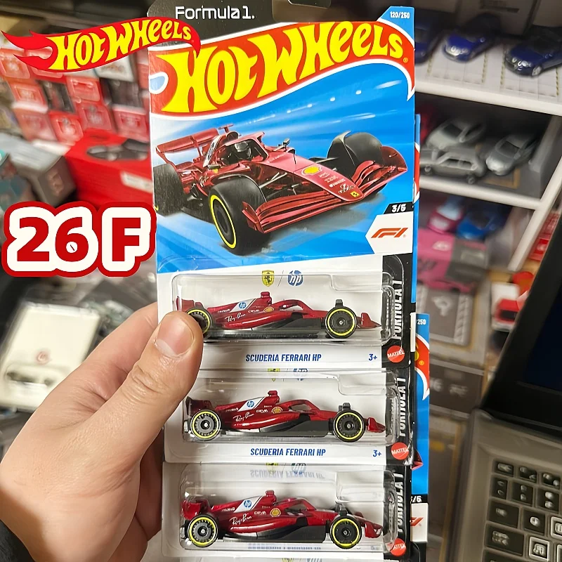 

Коллекционные модели Hot Wheels Original 2026 F Case Series: Ferrari F1, Lamborghini, Honda Civic. Литые машинки-сюрпризы.