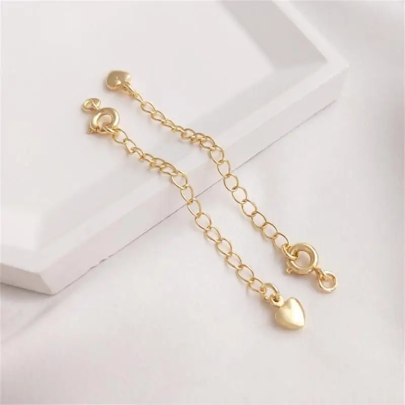 1/3/5PCS Stylish And Versatile Gold Extension Chain Easy To Use And Customize Jewelry Making Accessories Crafted With Care