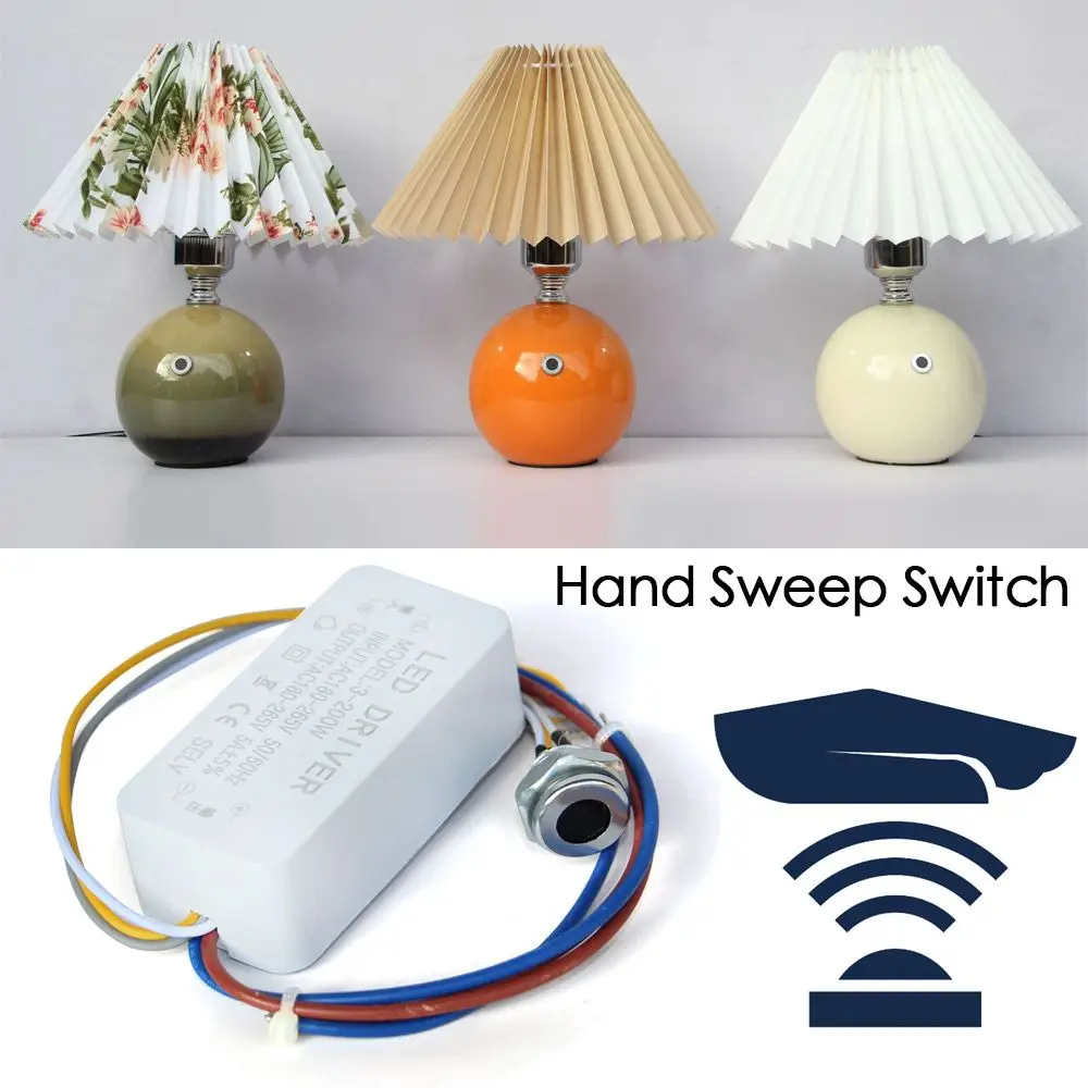 220V Smart Switch Cabinet Light Detector Hand Sweep Switch Motion Sensor IR Sensor Switch