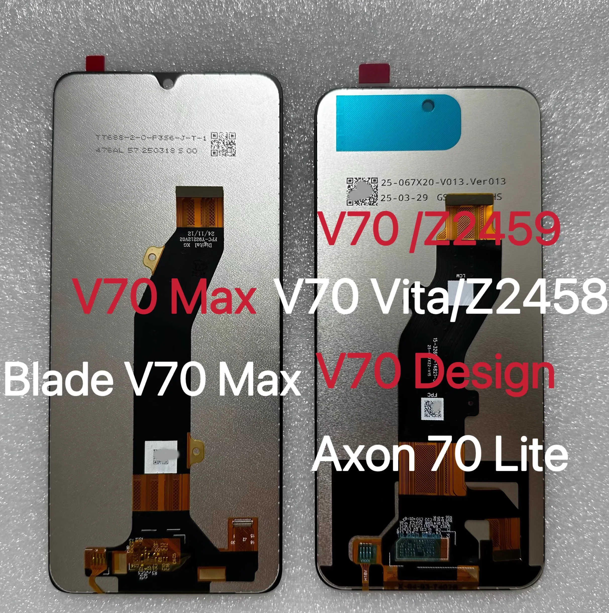 Pantalla LCD 100% probada para ZTE Nubia V70 Max Z2467 con ensamblaje de digitalizador de pantalla táctil para ZTE Blade V70 Z2459 V70 VITA Z2458 V70 Design