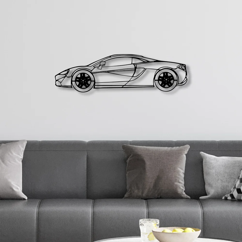 Supercars-placa artística de pared colgante de Metal, silueta de letra negra, decoración de cafetería, cocina, comedor, Bar, Pub, Club, cartel