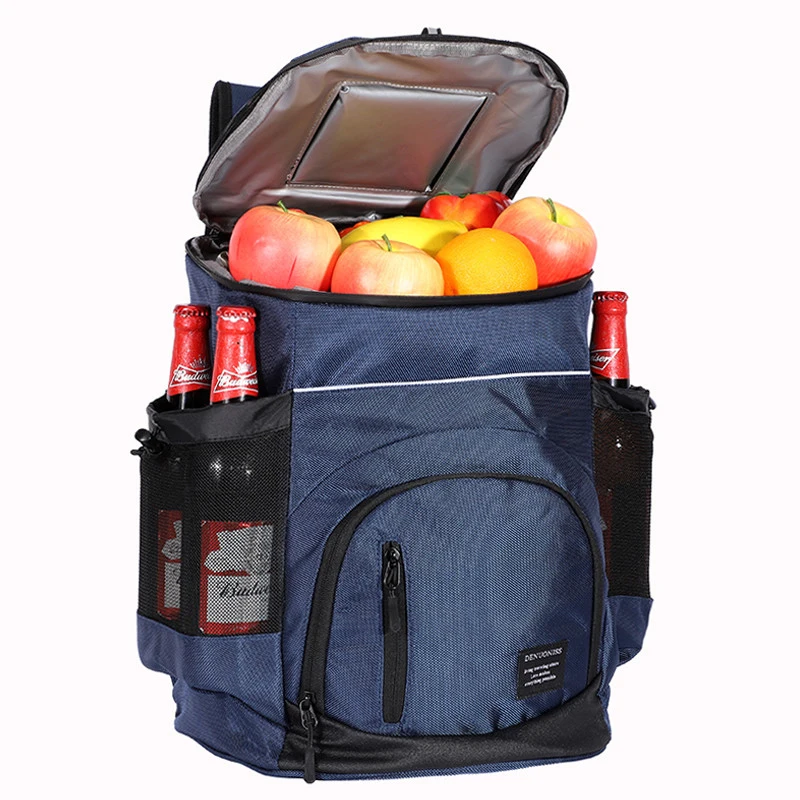 Mochila térmica isotérmica para nevera, bolsa suave y grande de 33l, 36 latas, para viaje, playa, cerveza helada