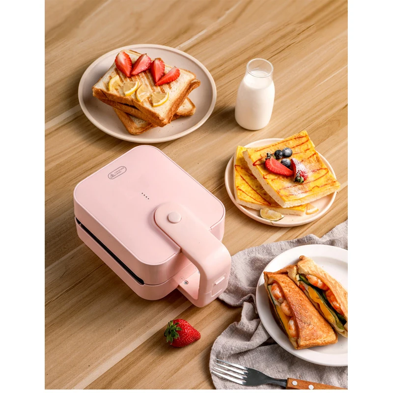 Electric Sandwich Maker Toaster Bread Baking Pan Gofrera Portable Breakfast Machine Home Appliances 220V