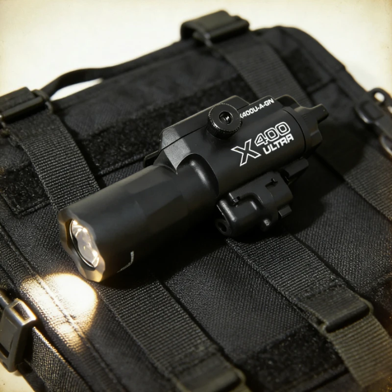 

High Quality X400U 2-in-1 Flashlight Laser Sight 20mm Rail Fit Toy Airsoft Outdoor Hunting Shooting Gear