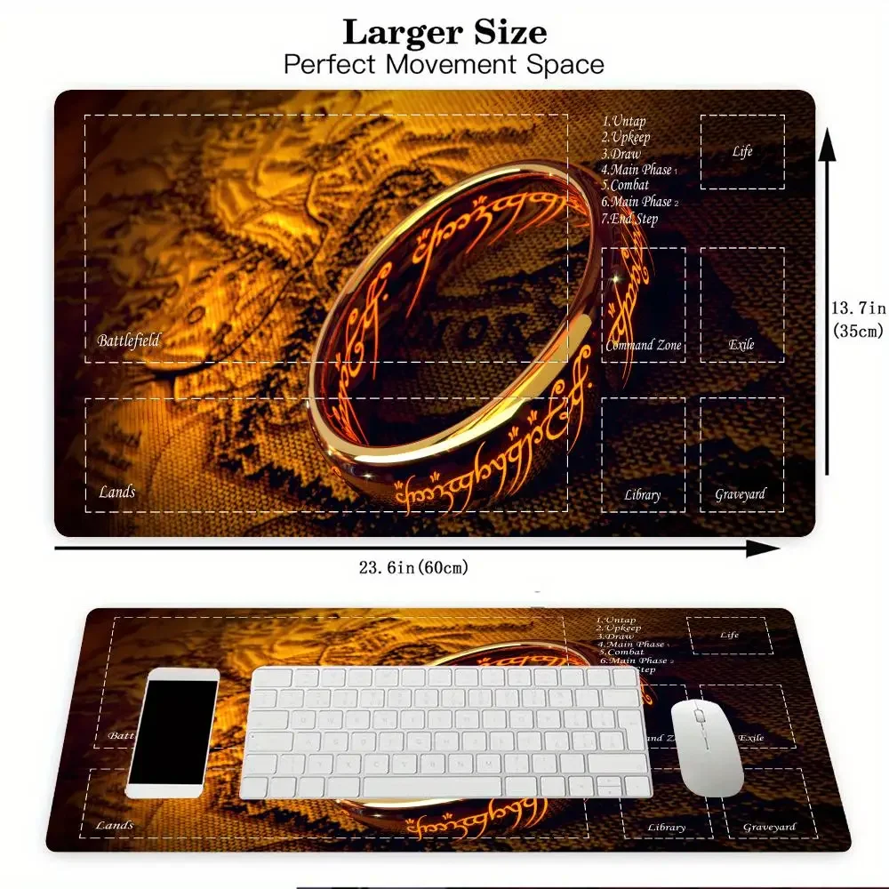 Magic Playmat kaart gaming mat met zone mtg speelmat Shadow Knight Bureaumat gamer toetsenbord uitbreiding muismat rubber antislip