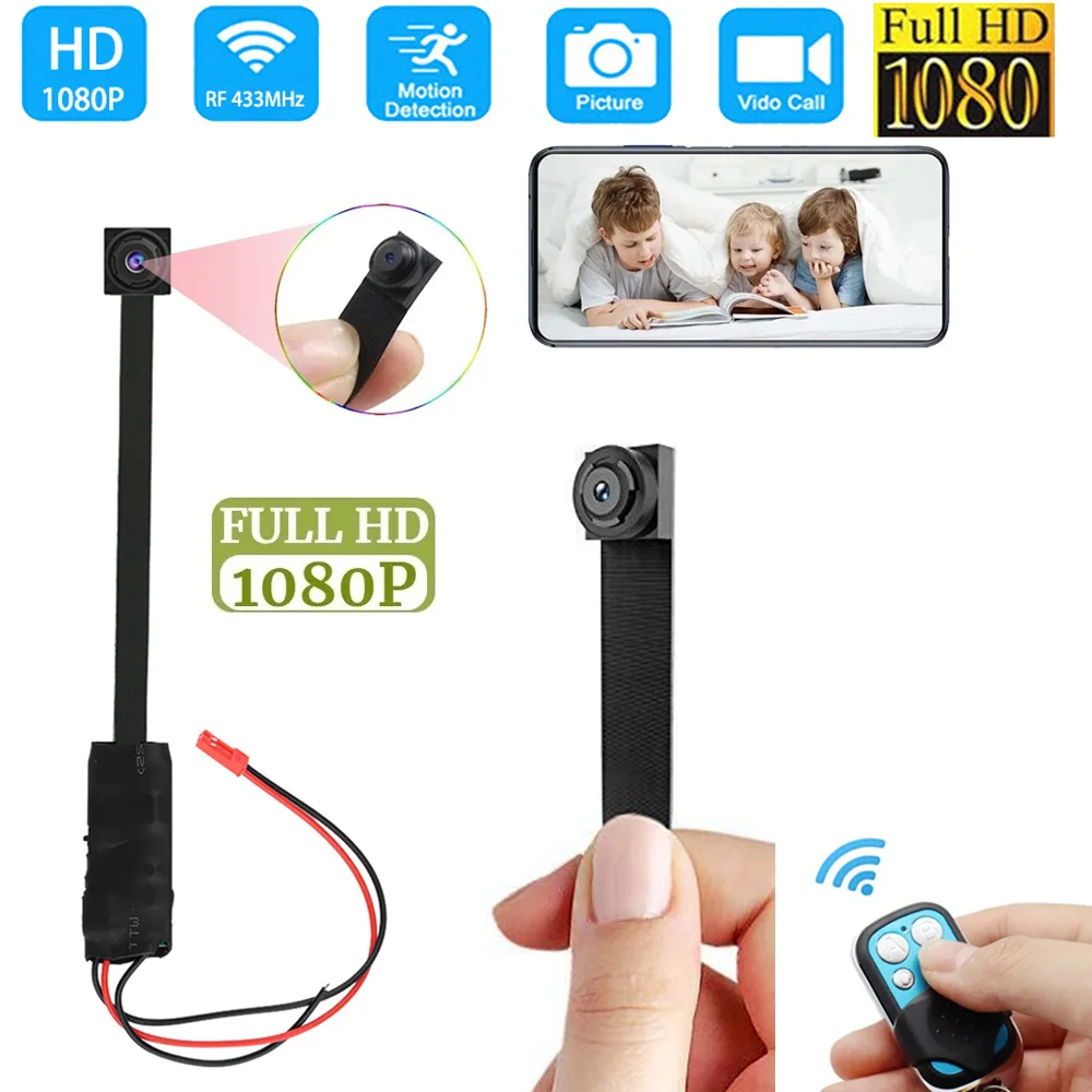 

Mini WiFi HD 1080P Camera DIY Video Recorder Real-time Home security camera Wireless Remote IP Camera Cameras With remote contro