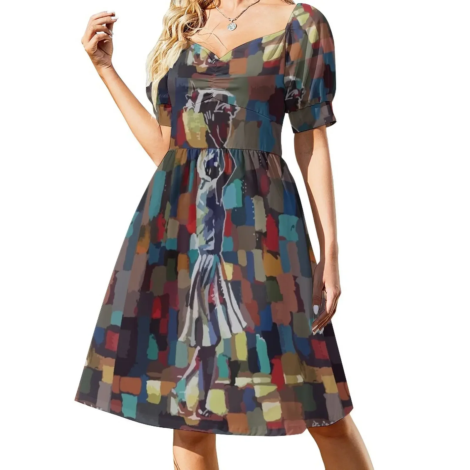 

Machann Douvanjou By Sagage Short-Sleeved Dress dresses for women 2025 women's summer jumpsuit
