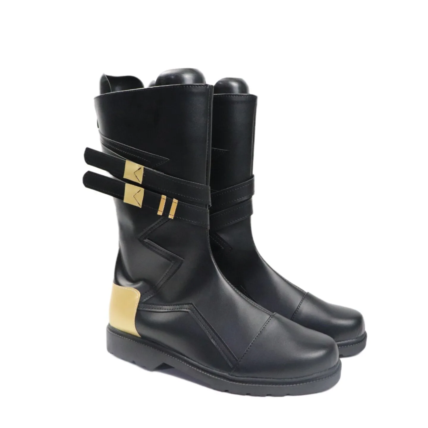 Uncle Młynar Cosplay Shoes Halloween Carnival PU Shoes Game Arknights Cosplay Props Custom Made Big Size Młynar Black Boots