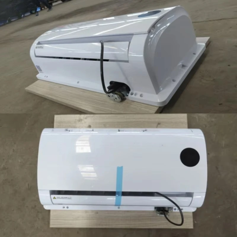 العالمي 12 فولت 24 فولت الثقيلة/الخفيفة شاحنة RVs فان سقف السيارة العلوي الكهربائية السيارات سبليت وقوف السيارات برودة مكيف مع جهاز التحكم عن بعد