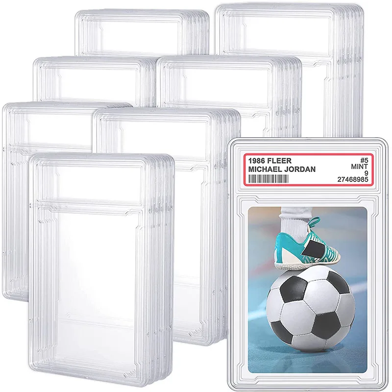 1Pcs 35pt Cards Slab PSA Toy Baseball Star Card Sleeves Protector Stands Acrylic Plastic Game Grade PTCG Trading Gift 90x65mm