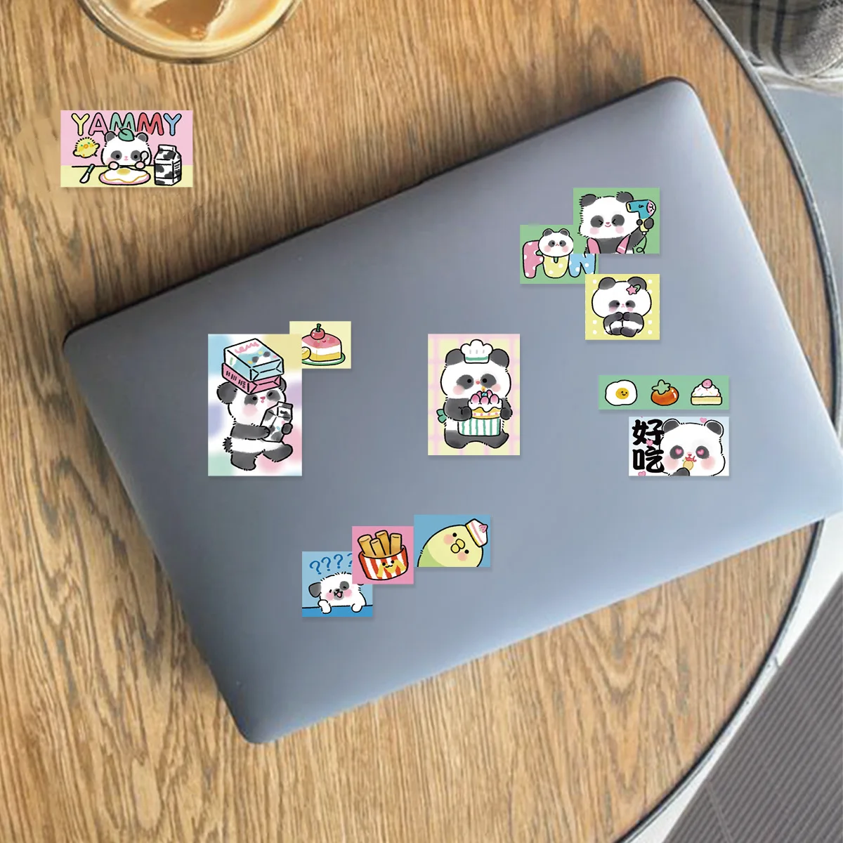 30pcs Cute Red Panda Cartoon Graffiti Stickers Decorated Notebook Water Cup Diary Student Stationery Scrapbook PVC Decals