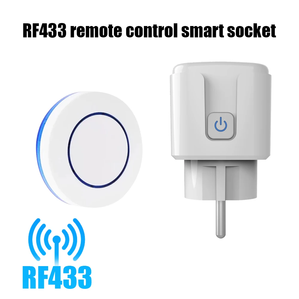 

SIXWGH RF433 Wireless Socket Switch Compliant With EU Standards Safe And Energy Saving