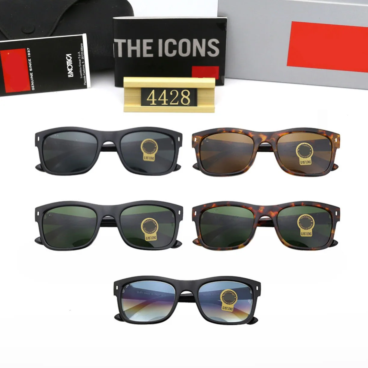 2024 new RB fashion sunglasses with personalized and trendy styles for men and women, anti glare and retro feel