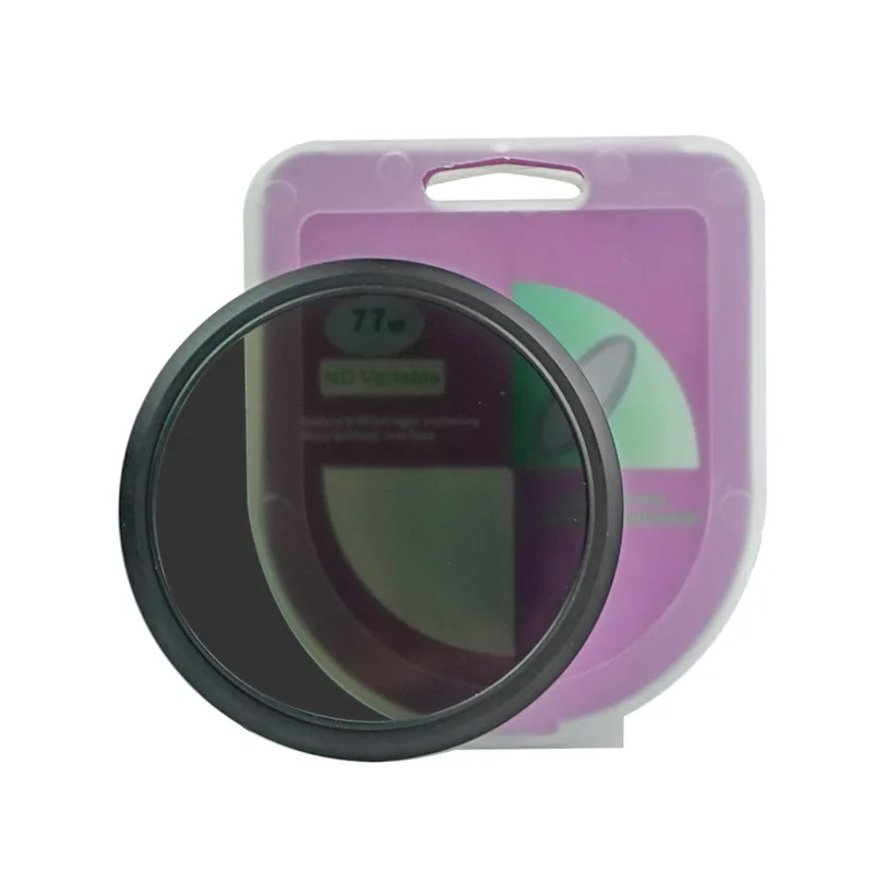 ND2-400 Len Filter Variable ND Filter for Canon Sony Nikon Fuji DSLR Camera Lens 67mm 49mm 52mm 55mm 58mm 62mm 77mm 82mm