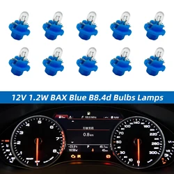 10 Pieces 12V 1.2W B8.4d Bulbs Lamps BAX Blue for Audi Mercedes Benz BMW Opel Volvo Dashboard Instrument