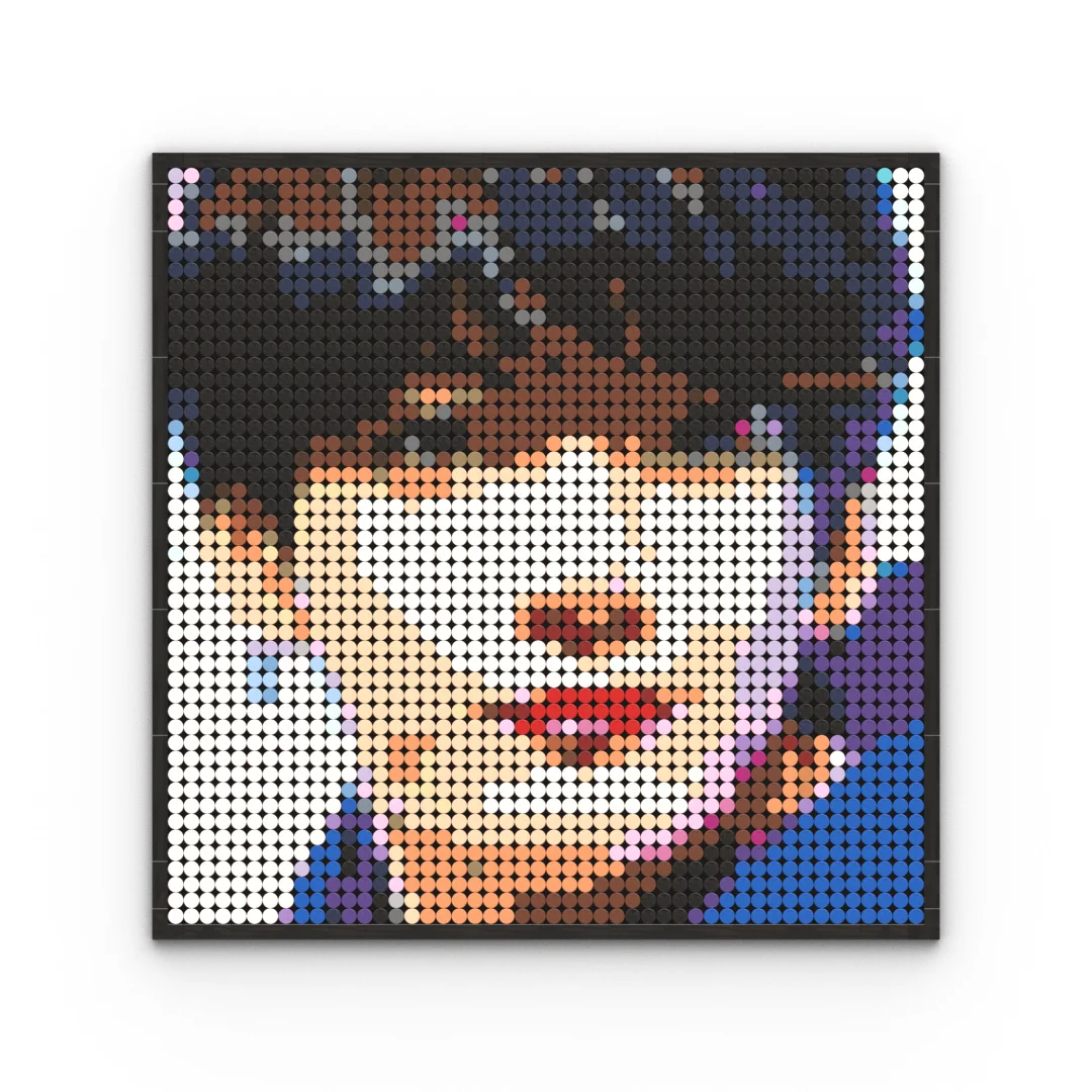 DIY Pixel Art Mosaic Building Blocks Pop Star Portrait Wall Decor Compatible with Major Brands Unique Gift Concert Goers Music - view 4