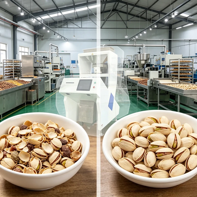 Color Sorter Machine Optical Sorting Coffee Rice Bean Broad Customizable Industrial Screening Machinery