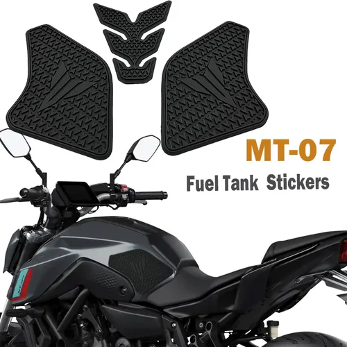 2021 2022 2023 para YAMAHA MT07 MT-07 MT 07 accesorios de motocicleta pegatinas laterales antideslizantes para tanque de combustible almohadilla impermeable pegatina de goma