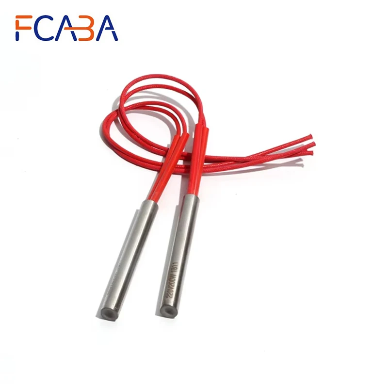 

Трубчатый нагревательный элемент FCABA, 10 шт., 9,5 мм, 80~95 мм, из нержавеющей стали 201SUS, 110В/220В/380В, 200Вт/220Вт, односторонний, электрический