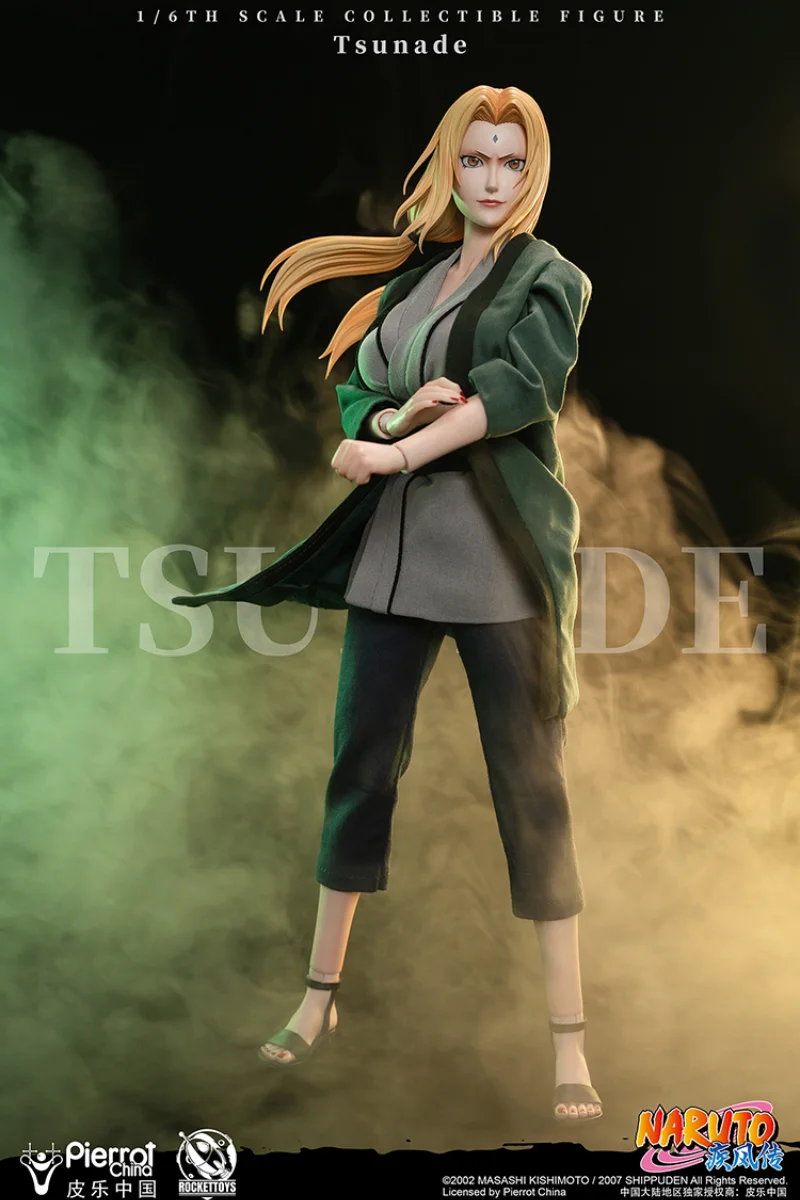 Rockettoys Naruto Tsunade 1/6 skala kolekcjonerska figurka ruchomy wspólny lalka żołnierze Model zestaw garażowy zabawki dla dzieci prezent