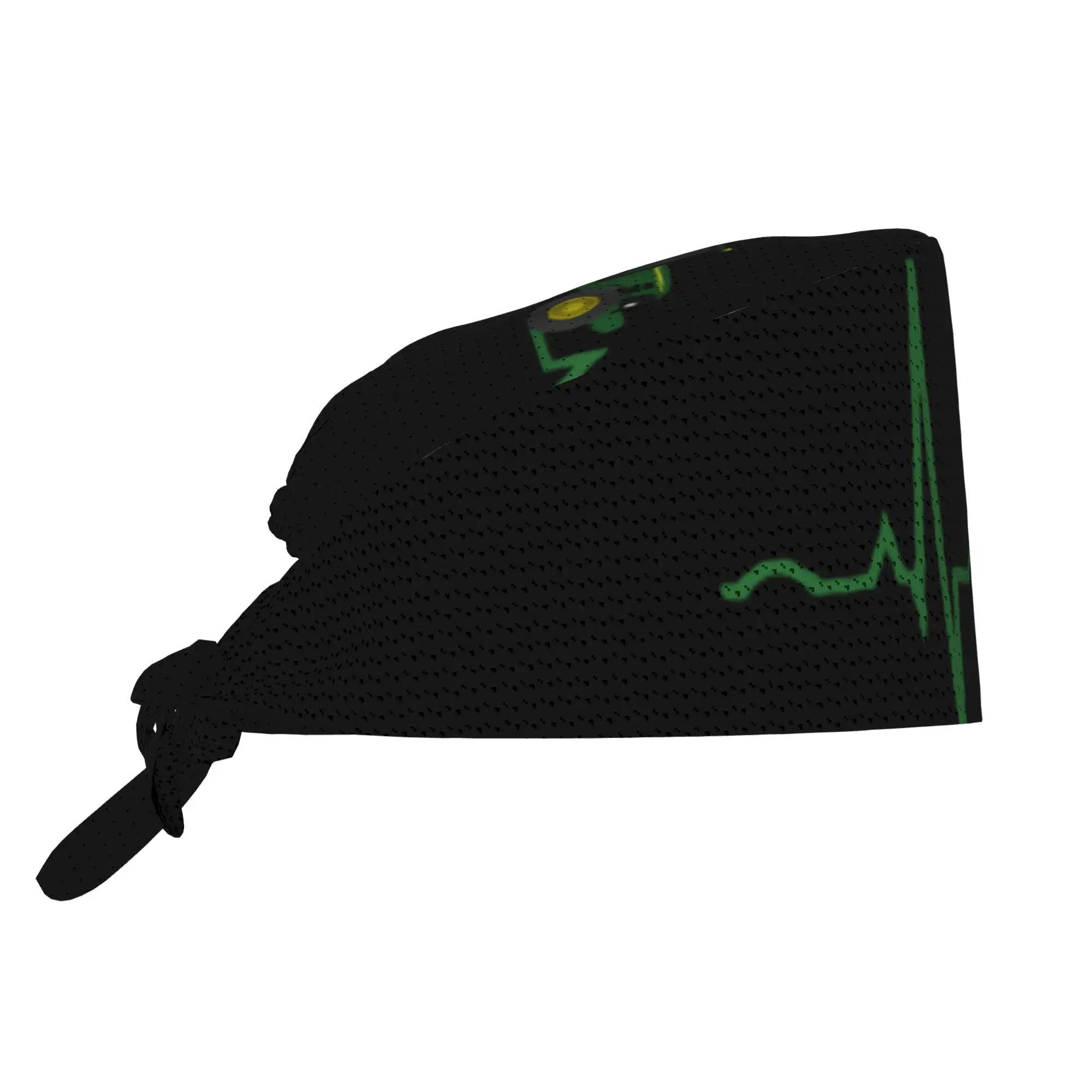 Custom Tractor Heartbeat Breathable Nursing Work Cap Unisex Nurse Medical Cap  Work Scrubs Hat for Hospital