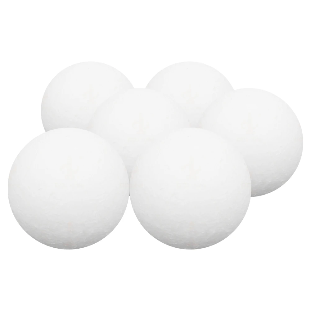 

6pcs Table Accessories 36mm Plastic Foosball Balls Replacement Game Recreation Foosball Balls Parts Mini Soccer Toy