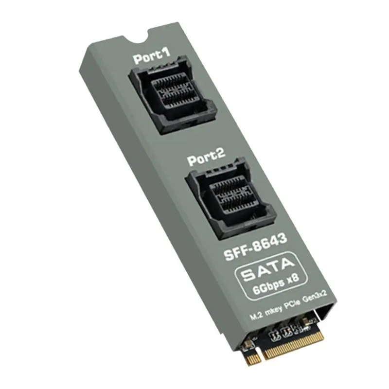 PH5183 PLUS M. 2 M Key SFF-8643 To SATA Expansion Card