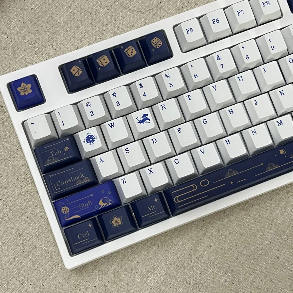 

PBT 140 Keys Night Orchid Impression Theme Keycap Cherry Profile 5 Side DYE Subbed For Outemu Gateron Kailh TTC Cherry Mx Switch