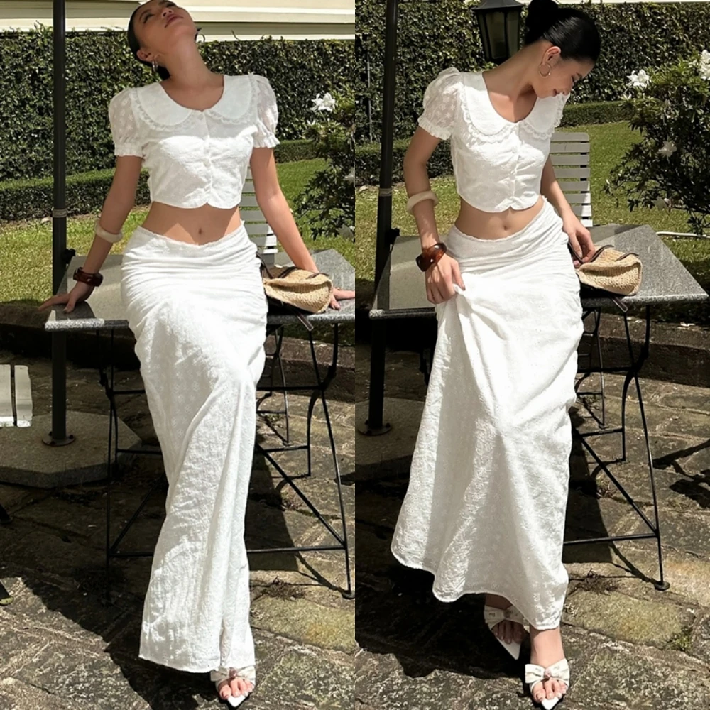 

Customized Luxury Jersey O-Neck Evening Dress Delicate Mermaid Prom Dress Temperament Short Sleeves Special Occasion Gowns