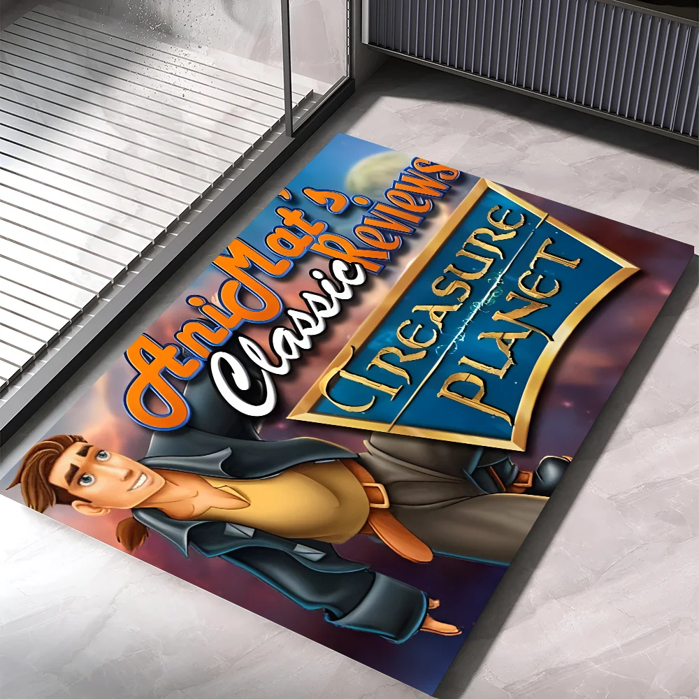 

1PC 1PC D-disney Treasure Planet Floor Mat Home Bedroom Kitchen Non-slip Floor Rug, Absorbent Anti-fouling Door Mats