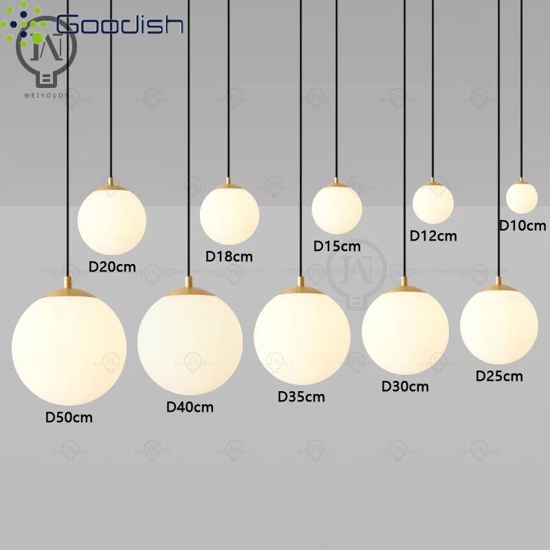 Modern Minimalist LED Pendant Lights White Circular Glass Ball Art Hand-knitted Lamps for Restaurant Home Decoration Chandeliers