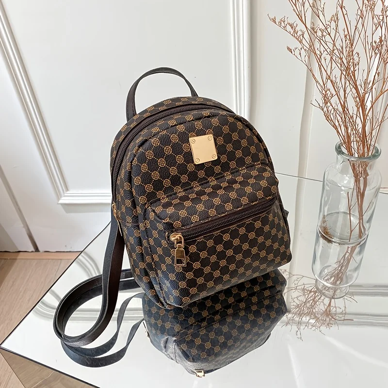 1 Stück stilvoller, vielseitiger Damenrucksack für Arbeit und Pendeln, Mini-Rucksack, Handtasche für Mädchen und Frauen – Detail 4