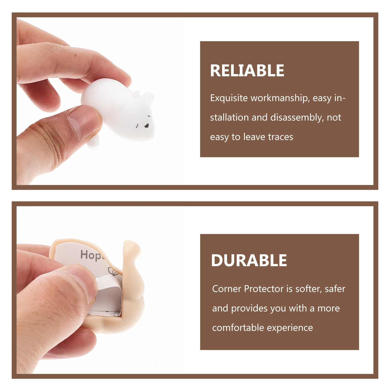 4 قطعة حامي ركن الطفل لينة الأثاث الحرس الحيوان شكل الجدول حافة مصدات غطاء حماية ركن حامي الطفل #1