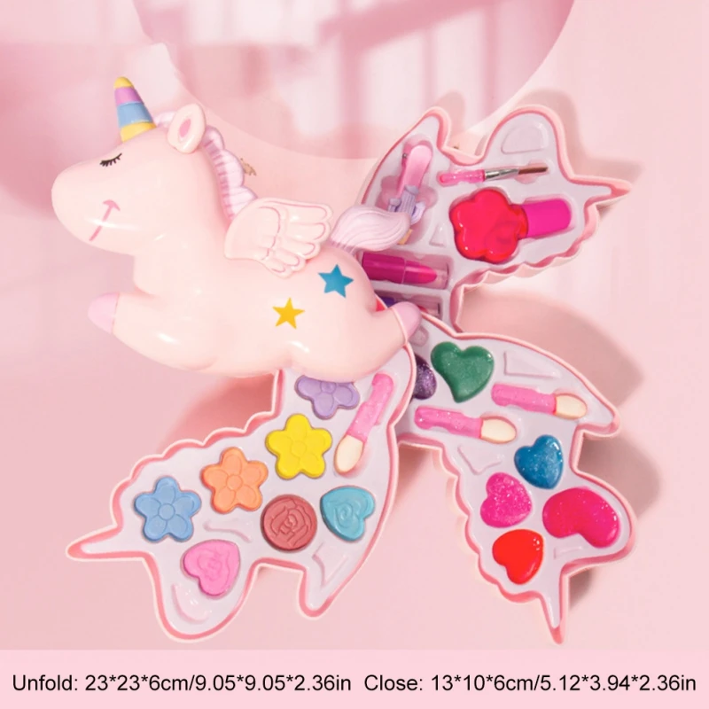 Kinder Make-up Set Lippenstift Make-up so tun, als spielen Spielzeug kosmetische Lernspiel zeug Mädchen Prinzessin Make-up Koffer Kleinkinder Spielzeug