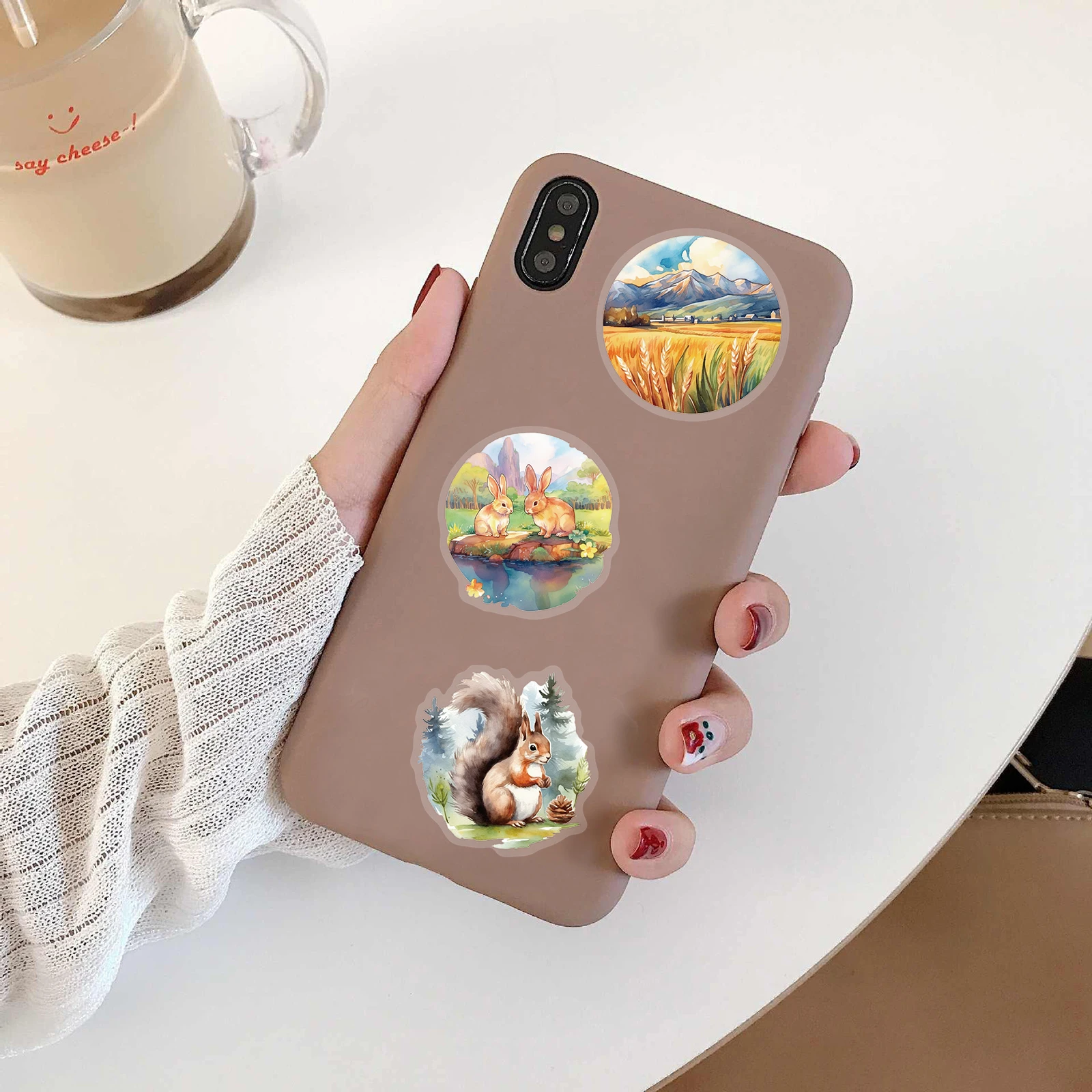 50/100 Stück Aufkleber mit ländlichen Motiven für Scrapbooking, Laptop, Ästhetik, Motorrad, Schreibwaren, Schulbedarf, Notizbuch, kreative Aufkleber