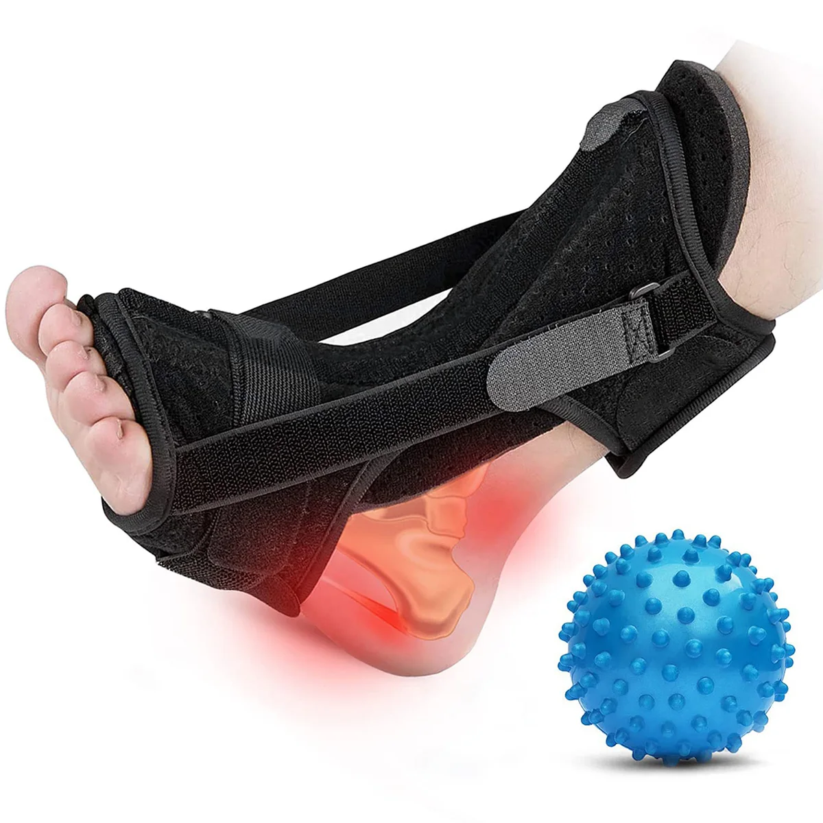 Plantar Fasciitis Night Splint Adjustable Foot Drop Orthopedic Brace Achilles Tendonitis Pain Relief Comfortable Plantar Brace