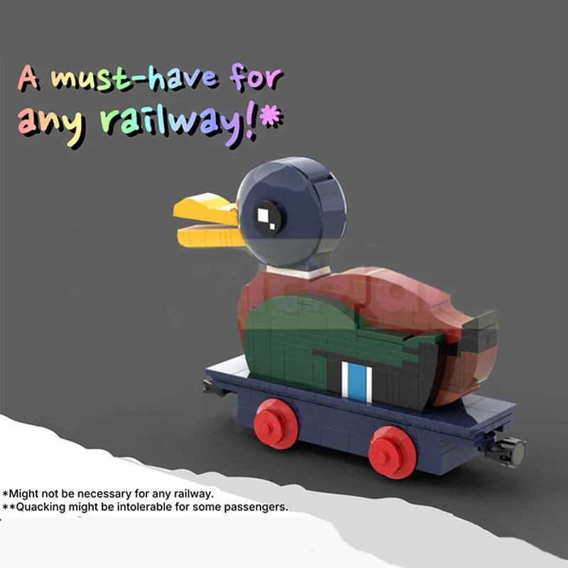 290 sztuk MOC drewniana zabawka kaczka montaż klocki Model budynku zabawki edukacyjne dla dzieci prezenty ozdoby