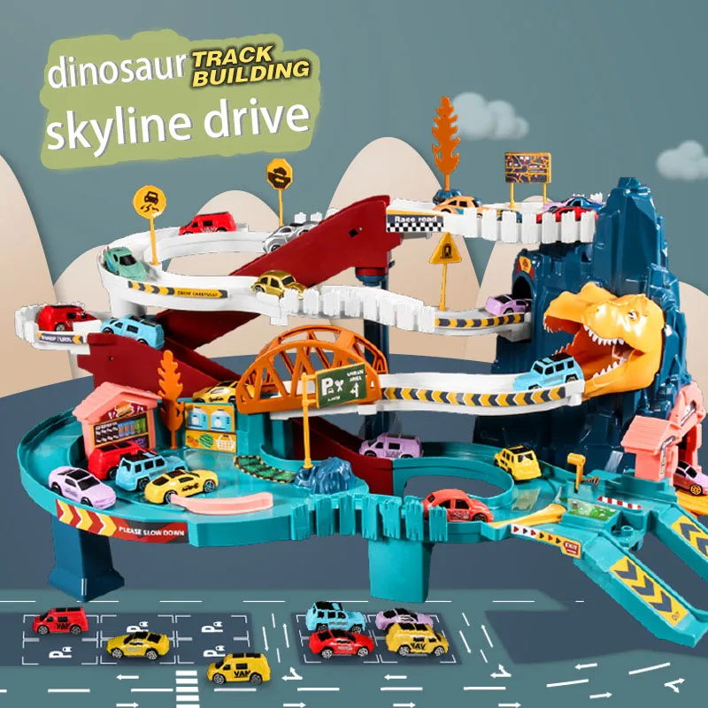 

Children's Parking Lot, Building, Car Adventure, Electric Roller Coaster, Dinosaur, Mountain Winding Road, Rail Car, Toy