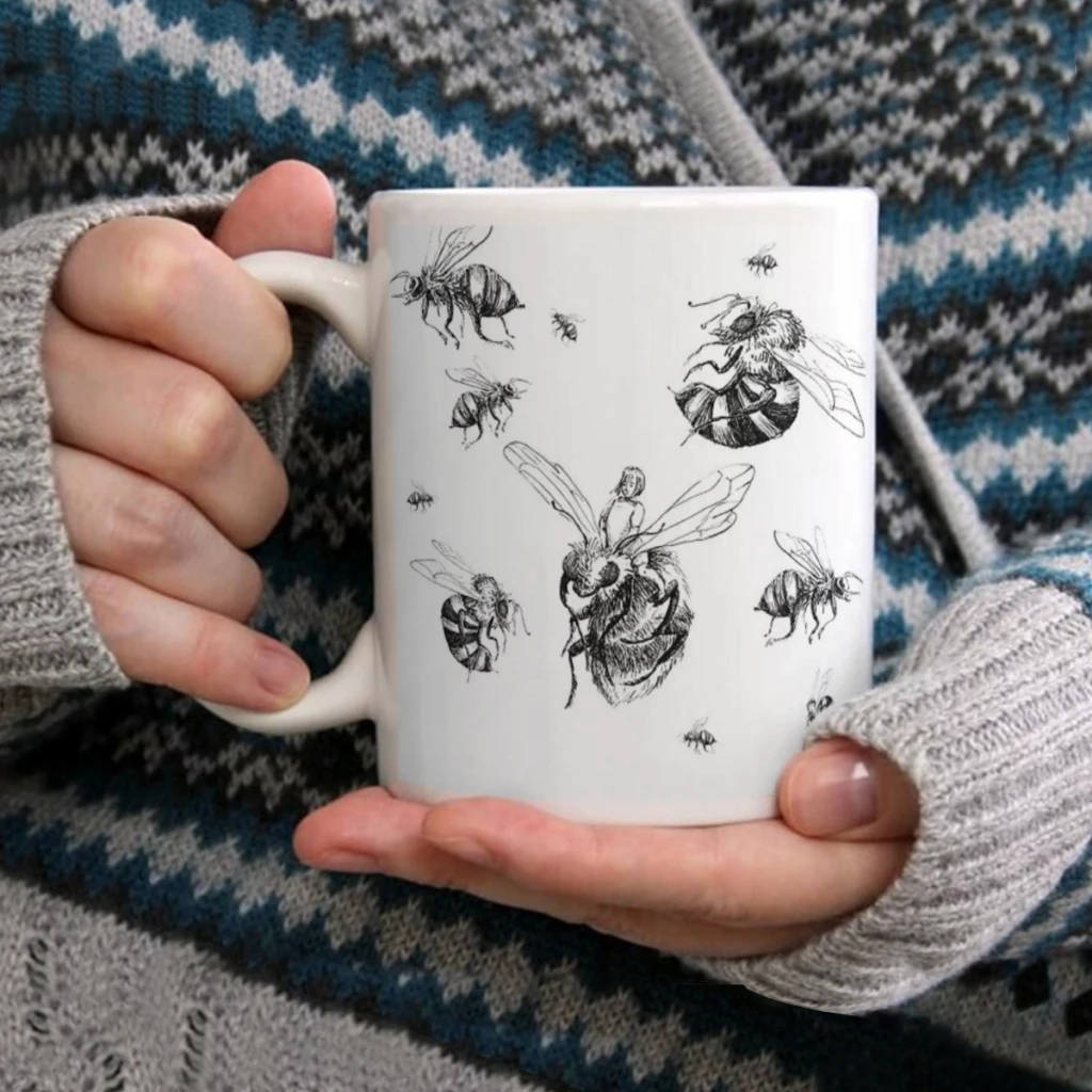

Flight of the bumblebeeCoffee Mug Tea Cup 11oz Coffee Cup Funny Birthday Ceramic Mug Personalized Cup