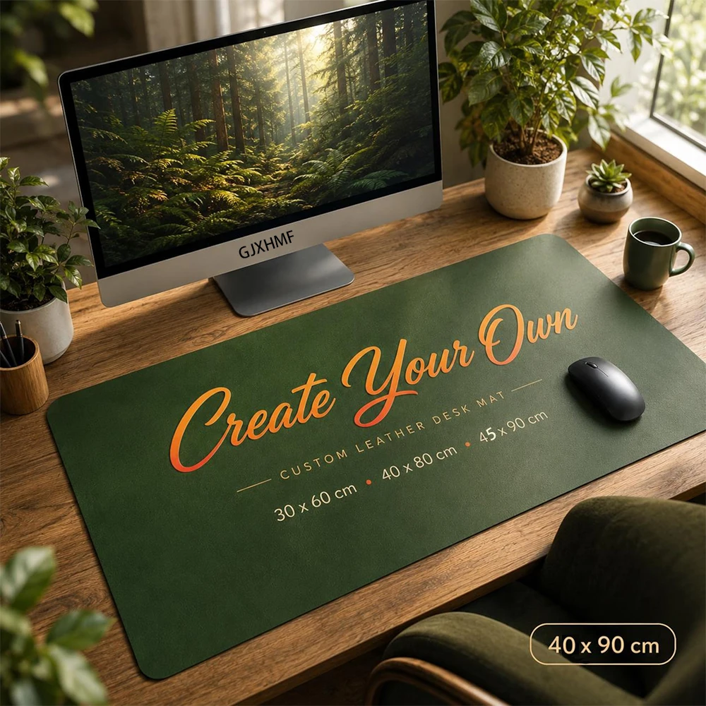 Custom Desk Mat, Mouse Pad Personalized TCG Playmat, Large Mousepad, Create Your Own Leather Desk Pad, Gaming Gift for Boyfriend