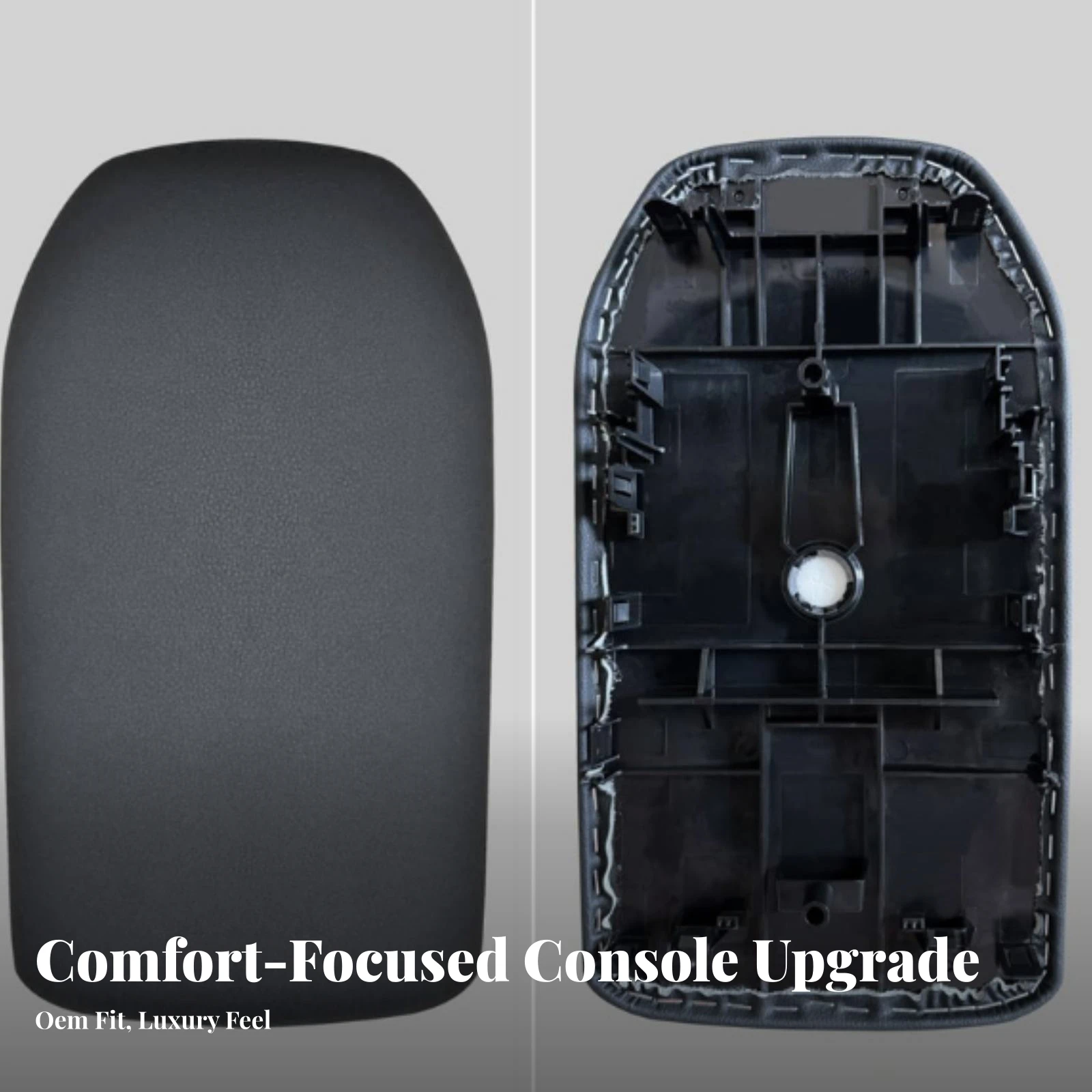 Center Armrest Box Cover Lid Textured Center Console Lid Armrest Cover Long-Lasting Defensive for Car Owners