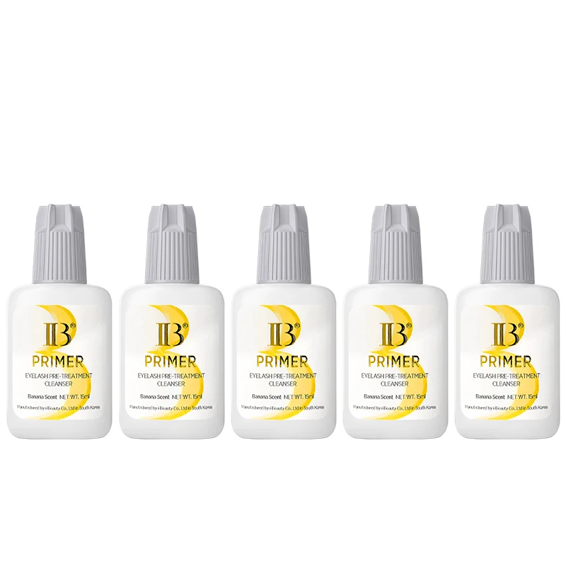 

5 бутылочек IBeauty Banana Primer, усилитель для наращивания ресниц, быстросохнущий, долговечный, корейский салон красоты, прочные клейкие принадлежности