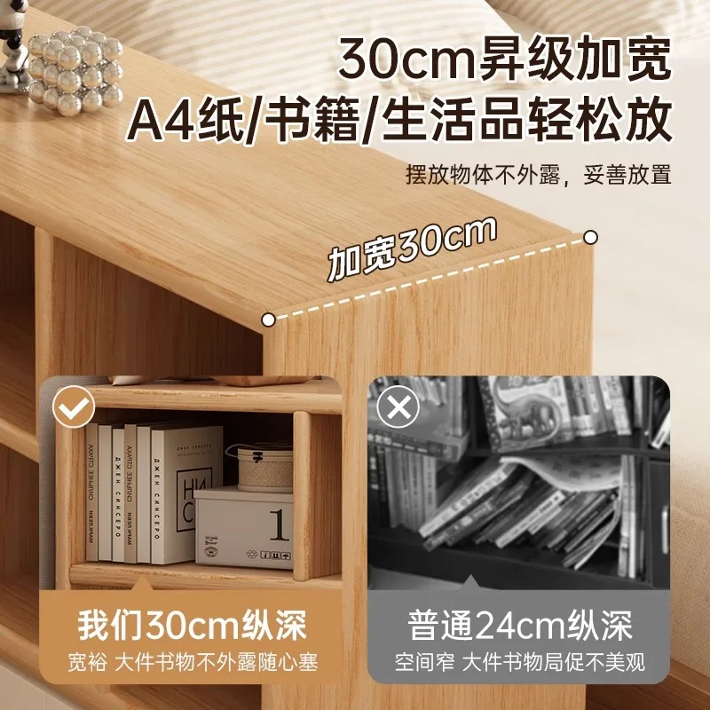 本棚 床から天井までの棚 収納収納キャビネット シンプルな家庭用リビングルーム 寝室の壁 子供用格子キャビネット