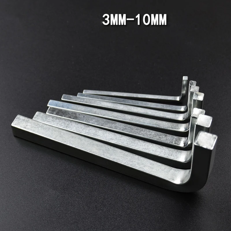 10pcs 3mm-10mm L Shape Square Head Wrench Square Key 4 Point Chromium Vanadium Steel Wrench Screwdriver For Tighten Square Screw