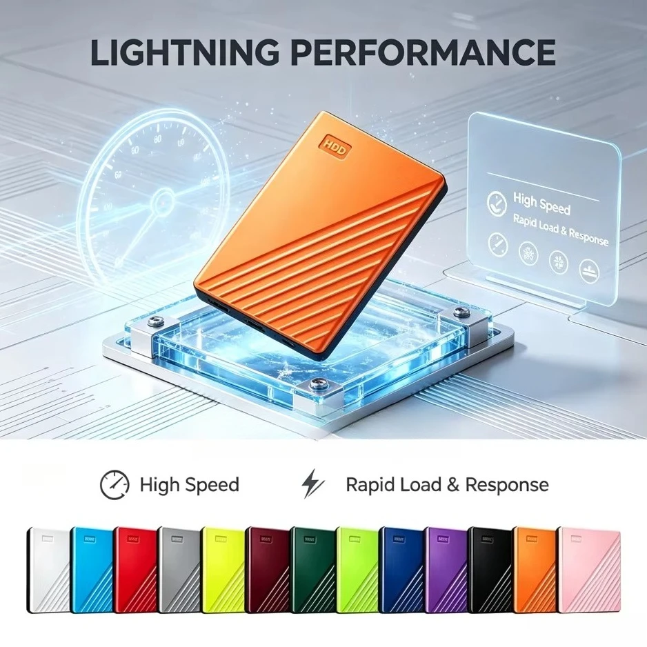 Original NEW Portable External Yellow / Pink / Orange Hard Drive USB 3.0 Encrypted Storage Disk 500GB-4TB High Speed for Laptop