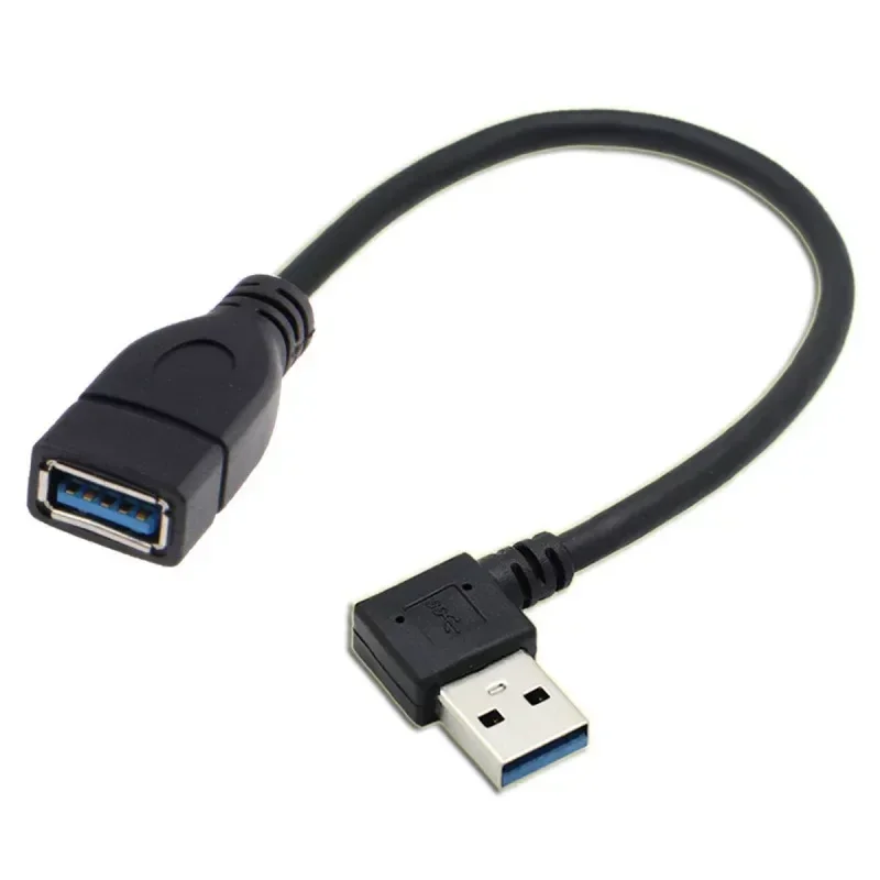 for Right Angle USB 3.0 Male to Female Extension Cable Up Down Left Right 90 Degree Elbow Adapter for U Disk Mouse Keyboard